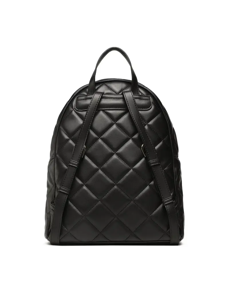 Zaino Donna Nero Trapuntato con Dettagli a Contrasto miniatura 3