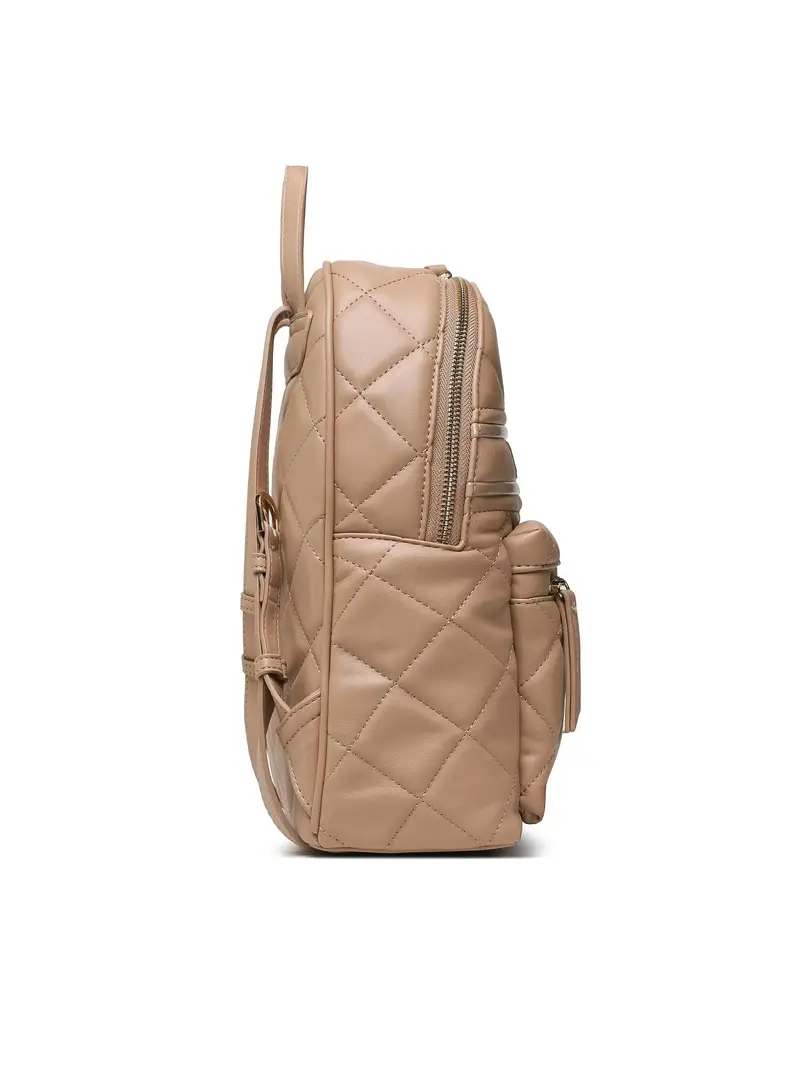 Zaino Donna Rosso Trapuntato con Dettagli a Contrasto Beige miniatura 2