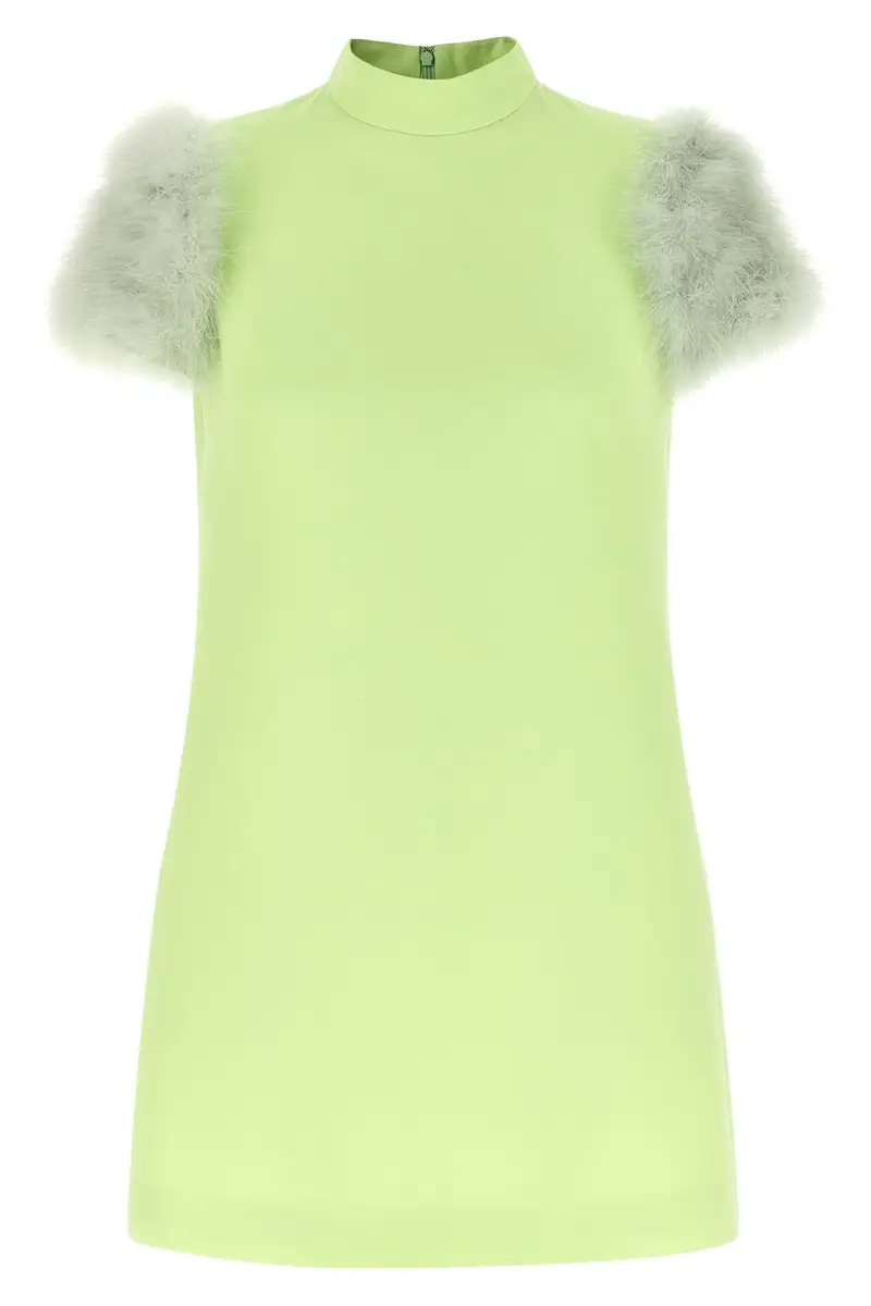 Abito 'Valentino Garavani' Con Piume Verde