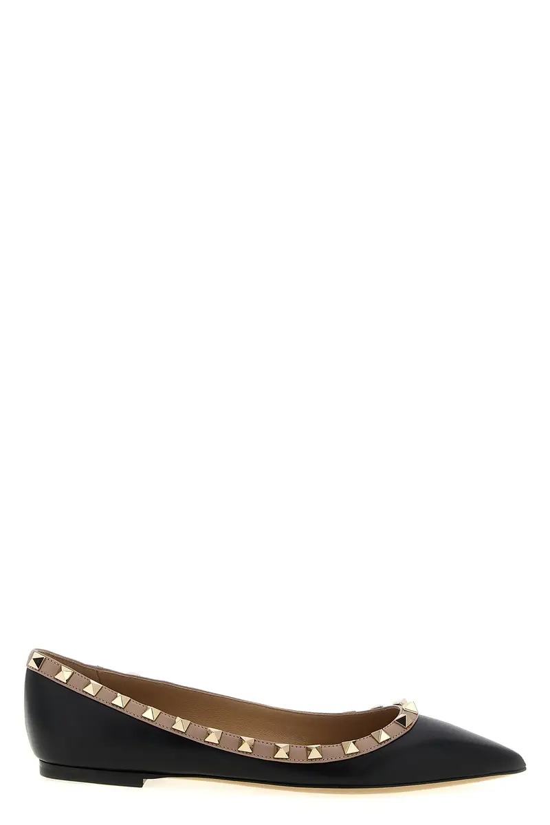 Ballerina Valentino Garavani 'Rockstud' Nero