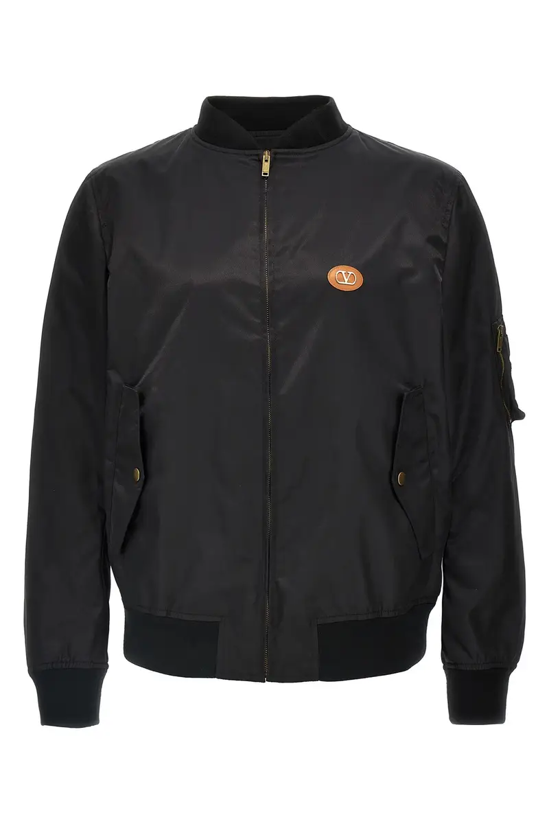 Bomber Valentino Garavani Logo Nero