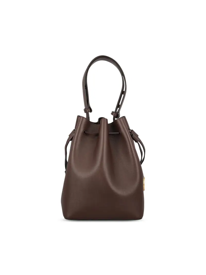 Borsa A Secchiello VLogo Signature MARRONE miniatura 2