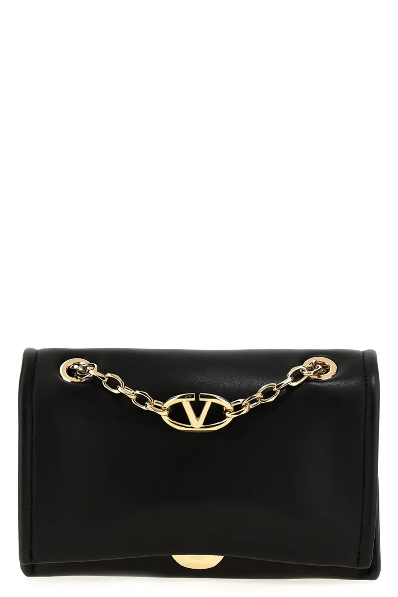 Borsa A Spalla Valentino Garavani Vlogo Chain Nero