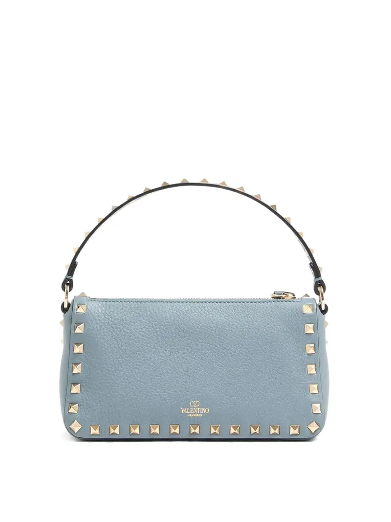 Borsa a tracolla Rockstud piccola in pelle Grigio