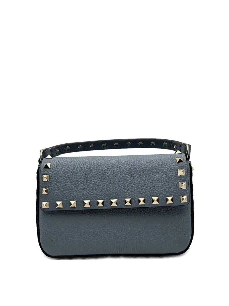 Borsa mini in pelle Rockstud Grigio