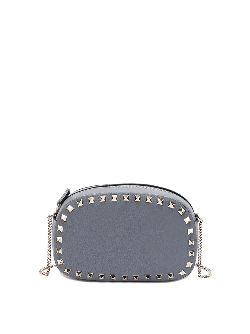 Borsa mini Rockstud Grigio