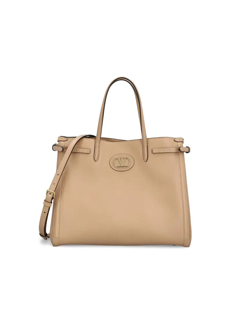 Borsa Shopping Media Valentino Garavani Antibes BEIGE