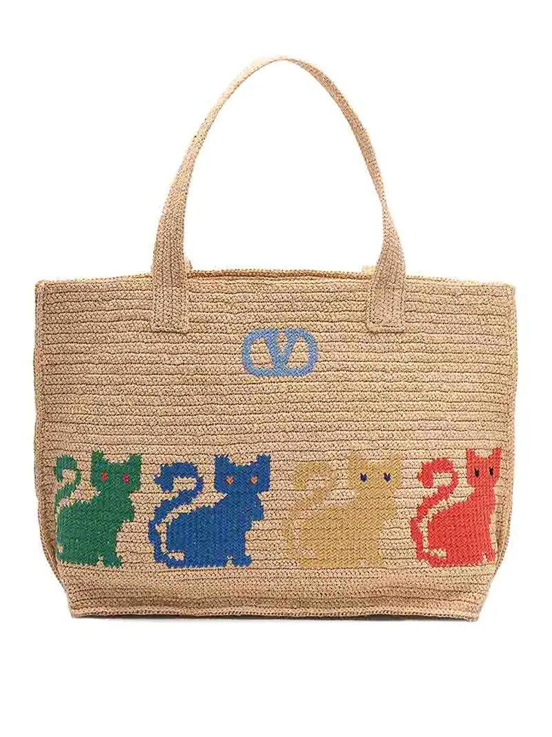 Borsa tote grande Multicolore