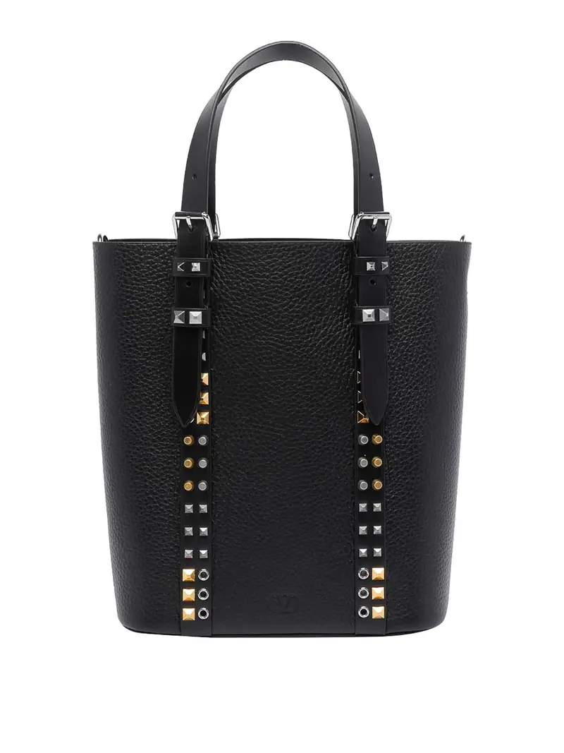 Borsa tote Rockstud nera Nero