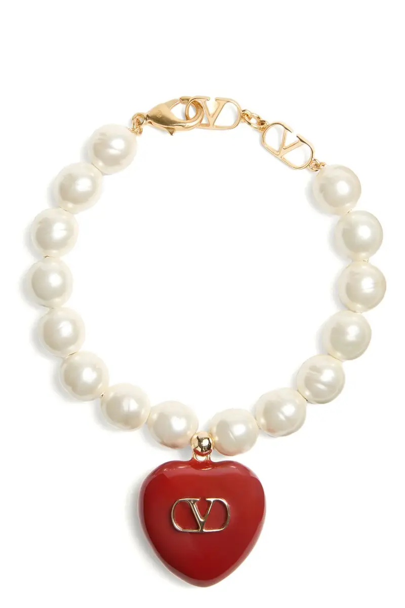 Bracciale Valentino Garavani Coeur Royal Rosso