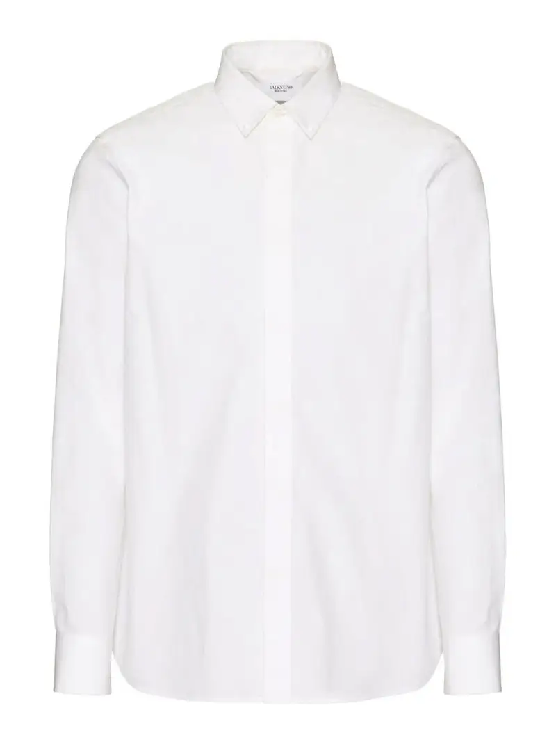 Camicia in cotone Rockstud Bianco