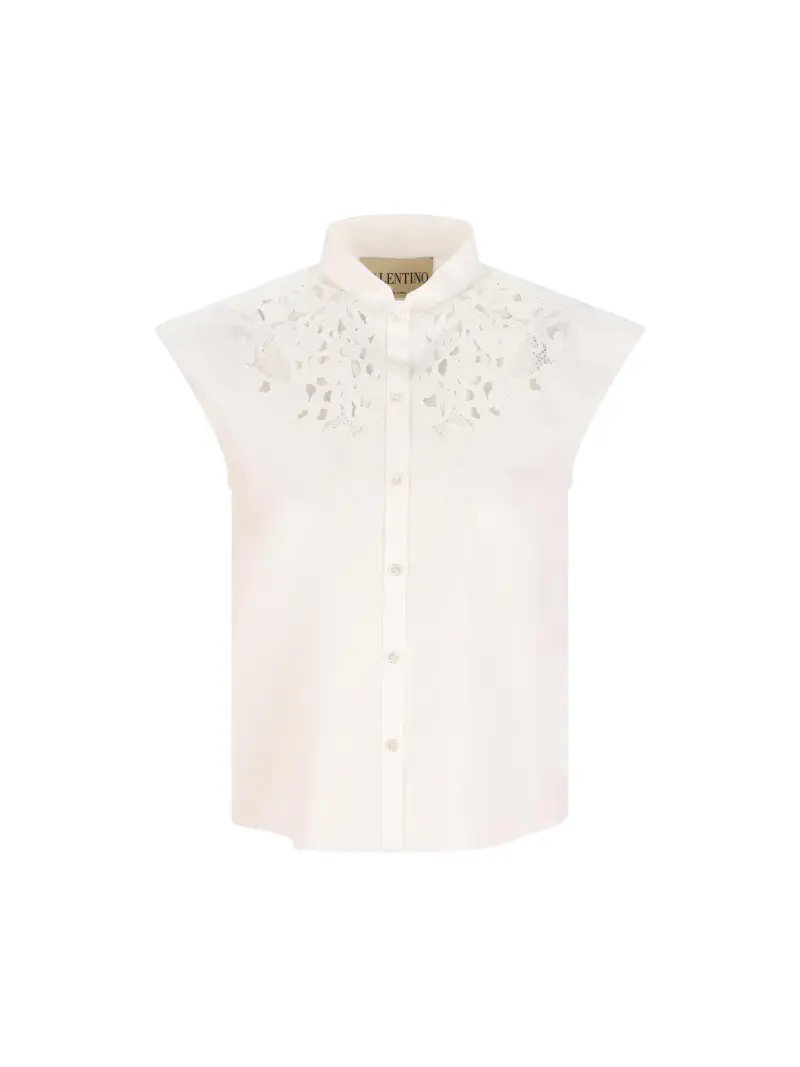 Camicia In Popeline Di Cotone BIANCO