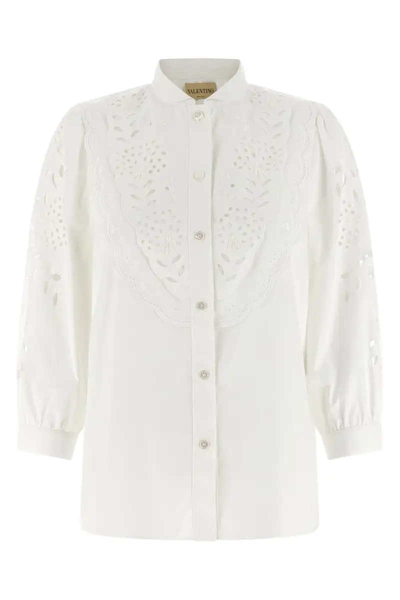 Camicia Valentino Garavani Ricami Sangallo Bianco