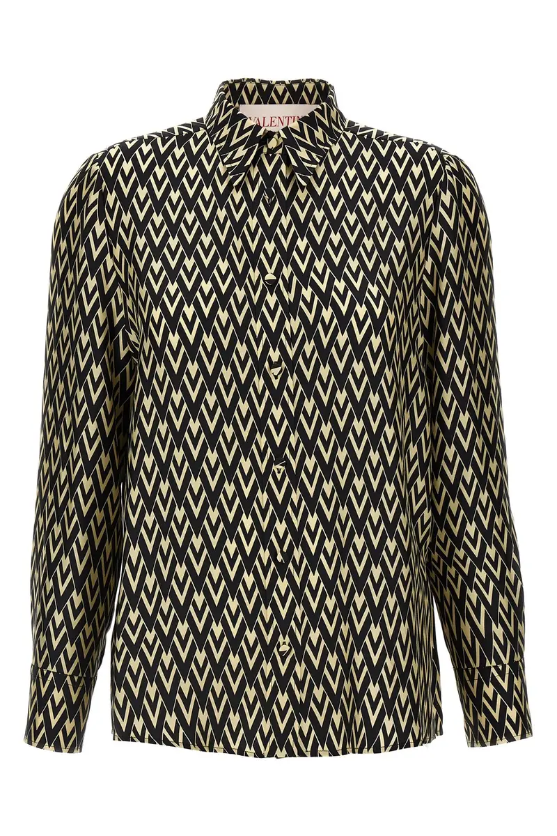 Camicia Valentino Garavani Toute La V Bianco