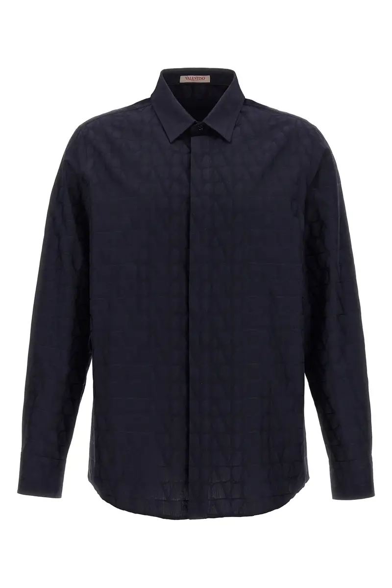 Camicia Valentino Toile Iconographe Blu