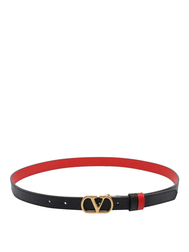 Cintura reversibile Nero