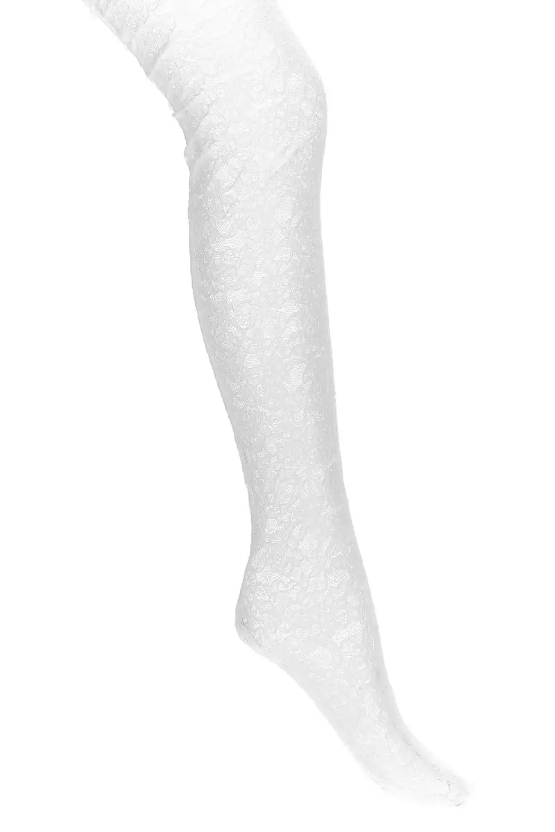 Collant Valentino Garavani Chez Valentino Pizzo Bianco