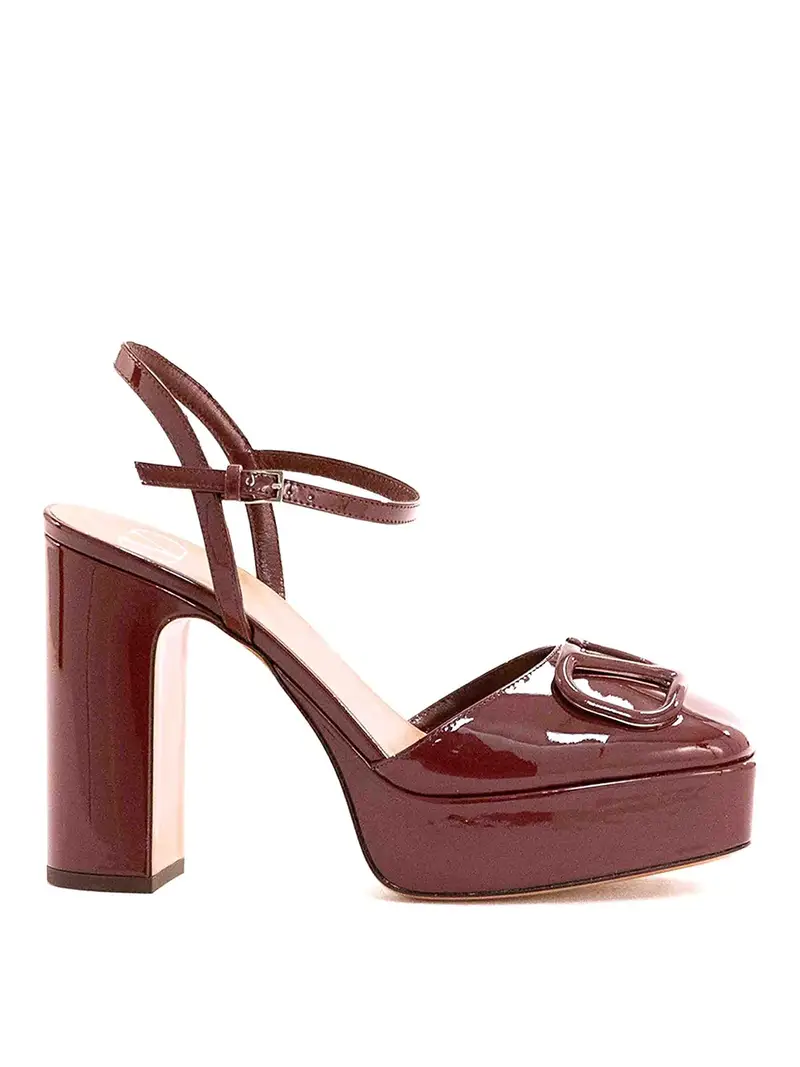 Décolleté con plateau firma Vlogo 115 mm Rosso