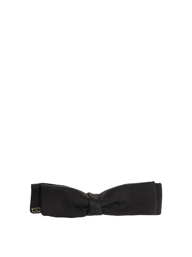 Fermaglio per capelli con fiocco Nero