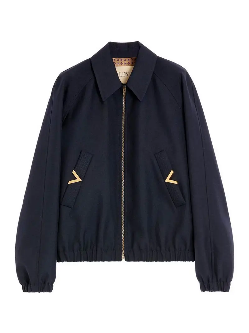 Giubbotto in misto lana Vgold Blu