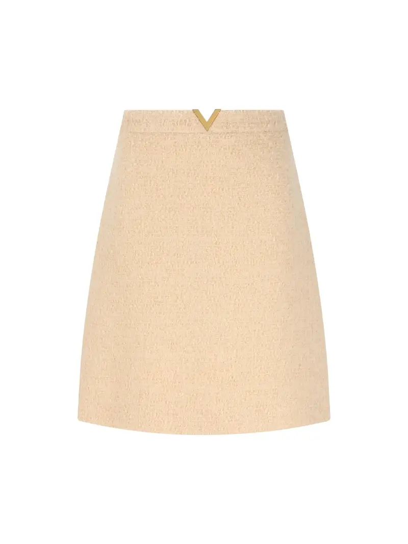 Gonna In Lana Vergine BEIGE