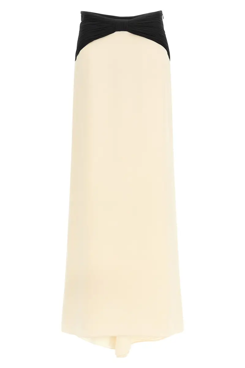 Gonna Valentino Garavani Cady Couture Bianco