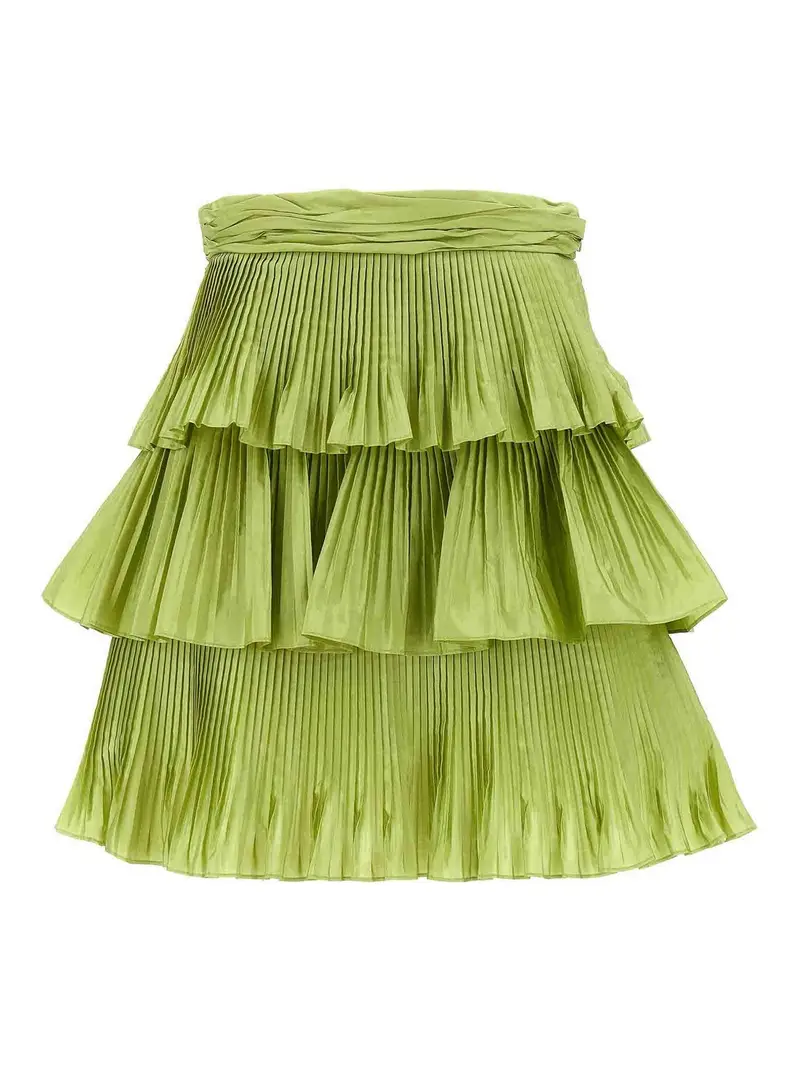 Gonna Velentino Garavani Taffet Verde