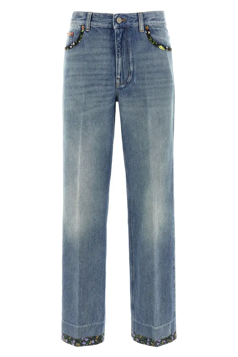 Jeans Valentino Garavani Floreale Blu