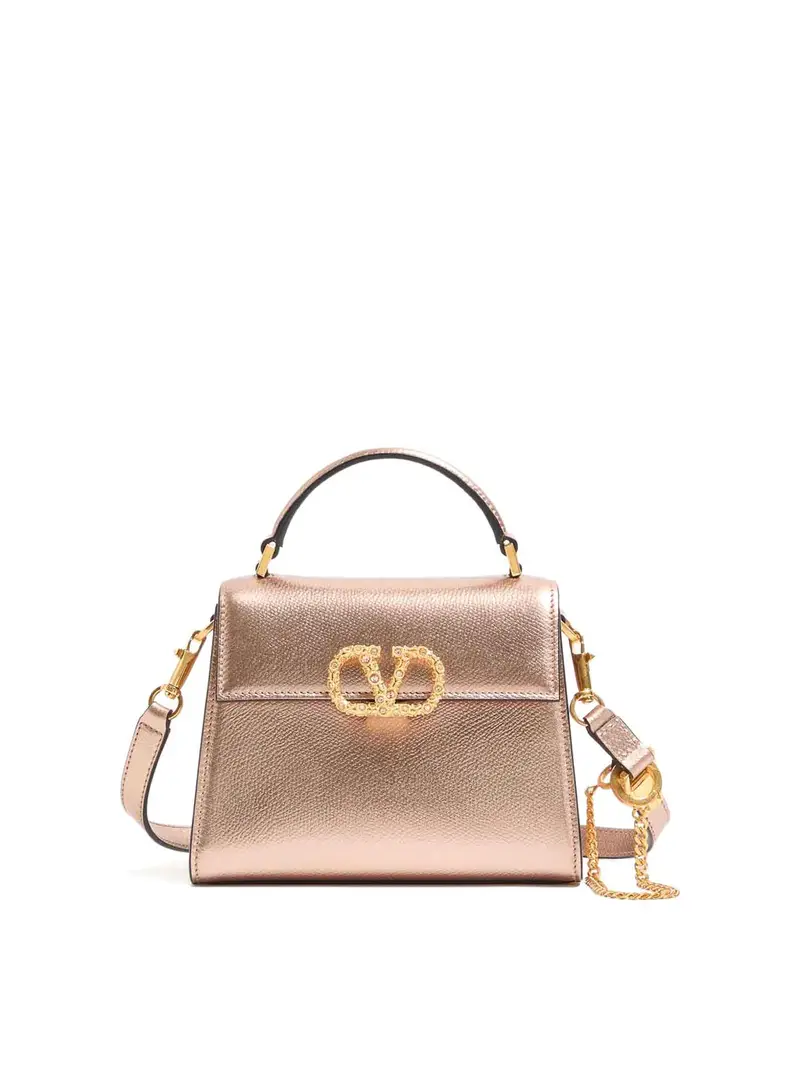 Mini borsa a mano Vsling in pelle Color Carne E Neutri