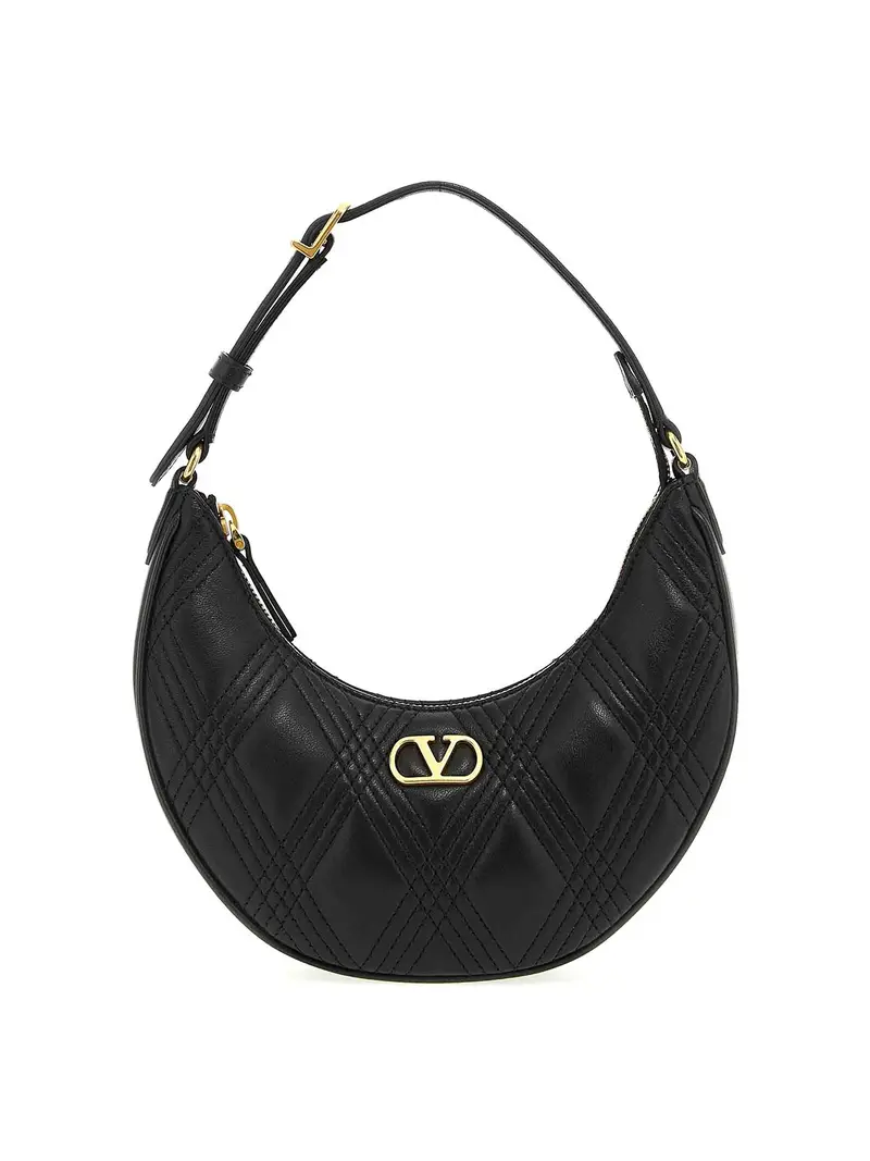 Mini borsa a tracolla Quiltie 67 Nero