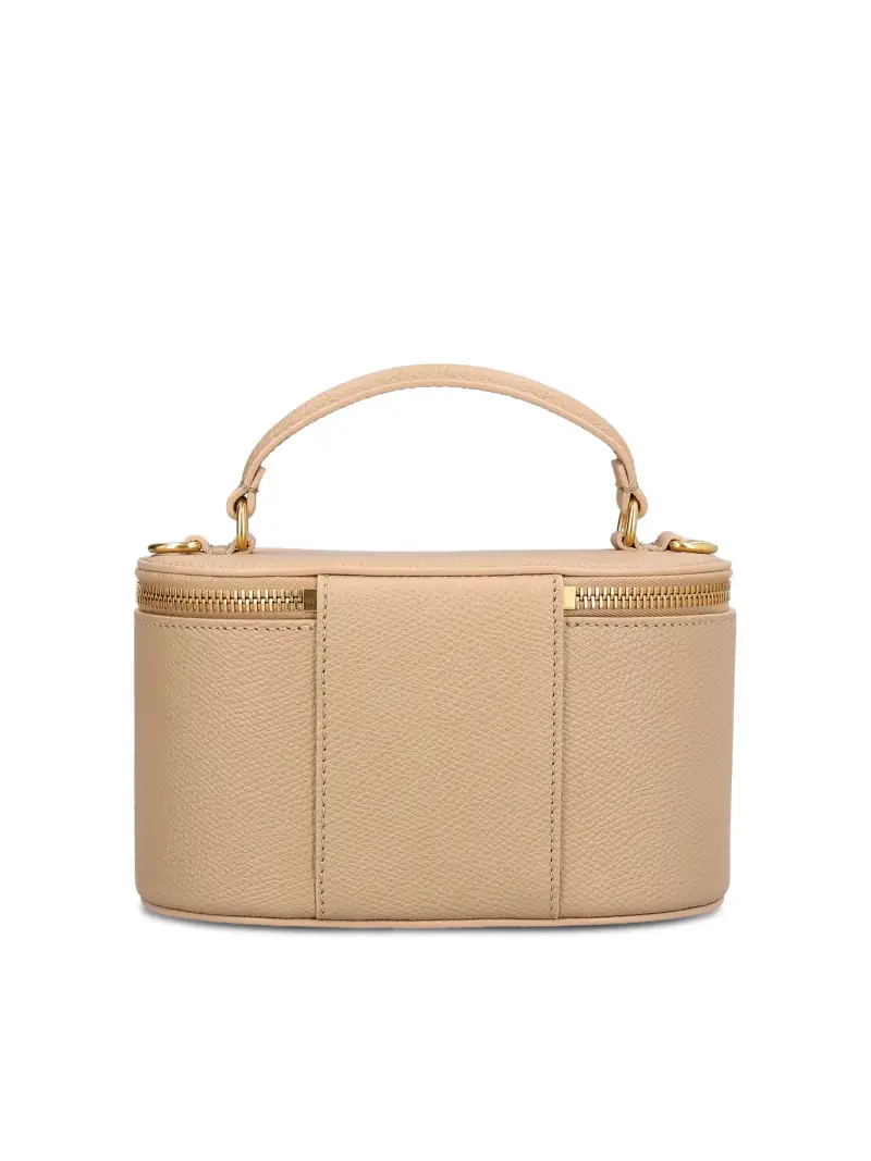 Mini Vanity Bag Vlogo Signature In Vitello BEIGE miniatura 2