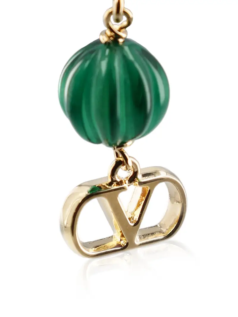 Orecchini Vlogo Signature In Metallo VERDE miniatura 2