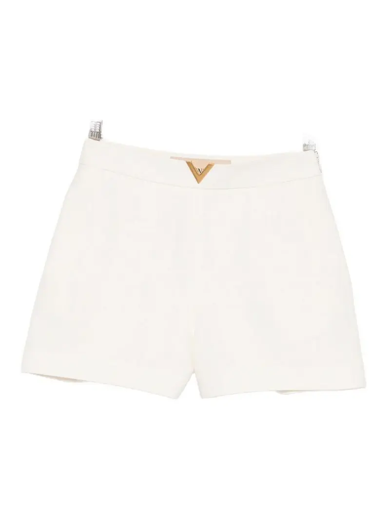 Pantaloncini in lana e seta firmati Vlogo Bianco