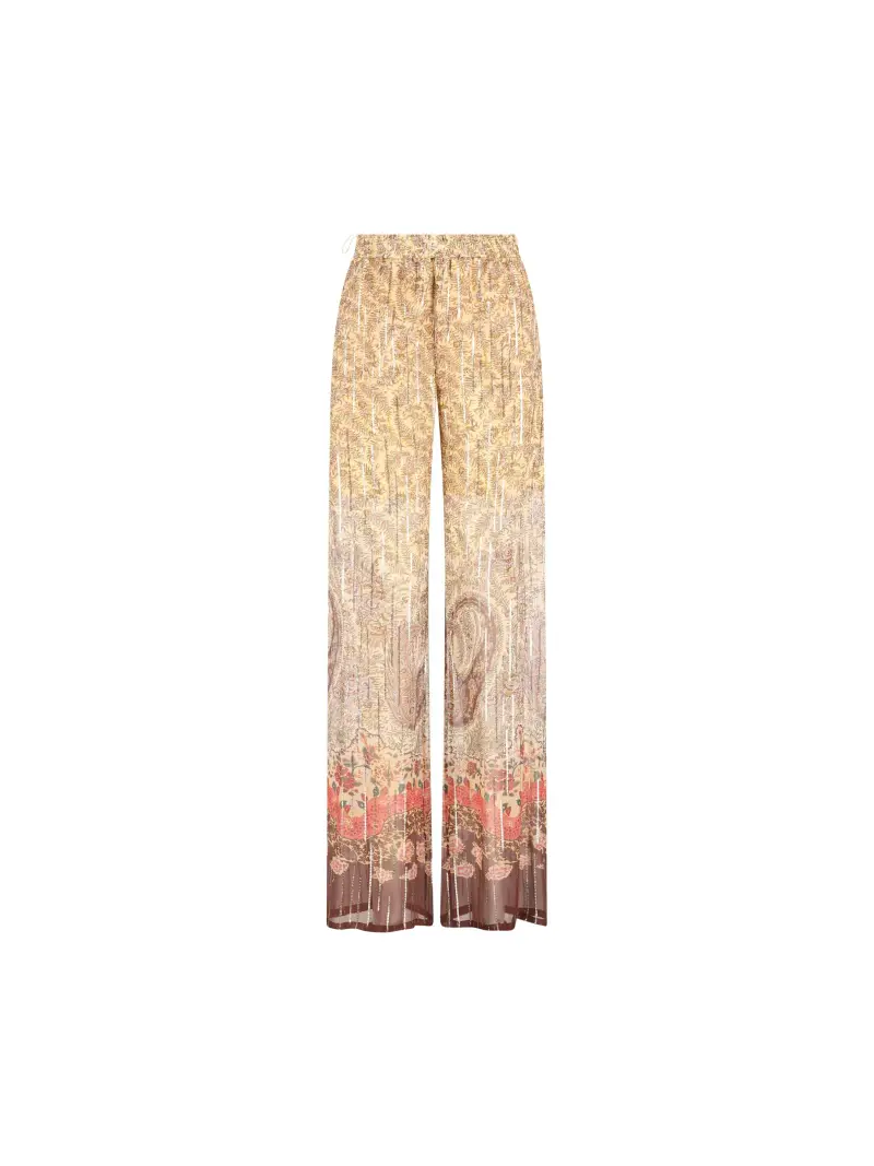 Pantalone In Georgette MULTICOLOR