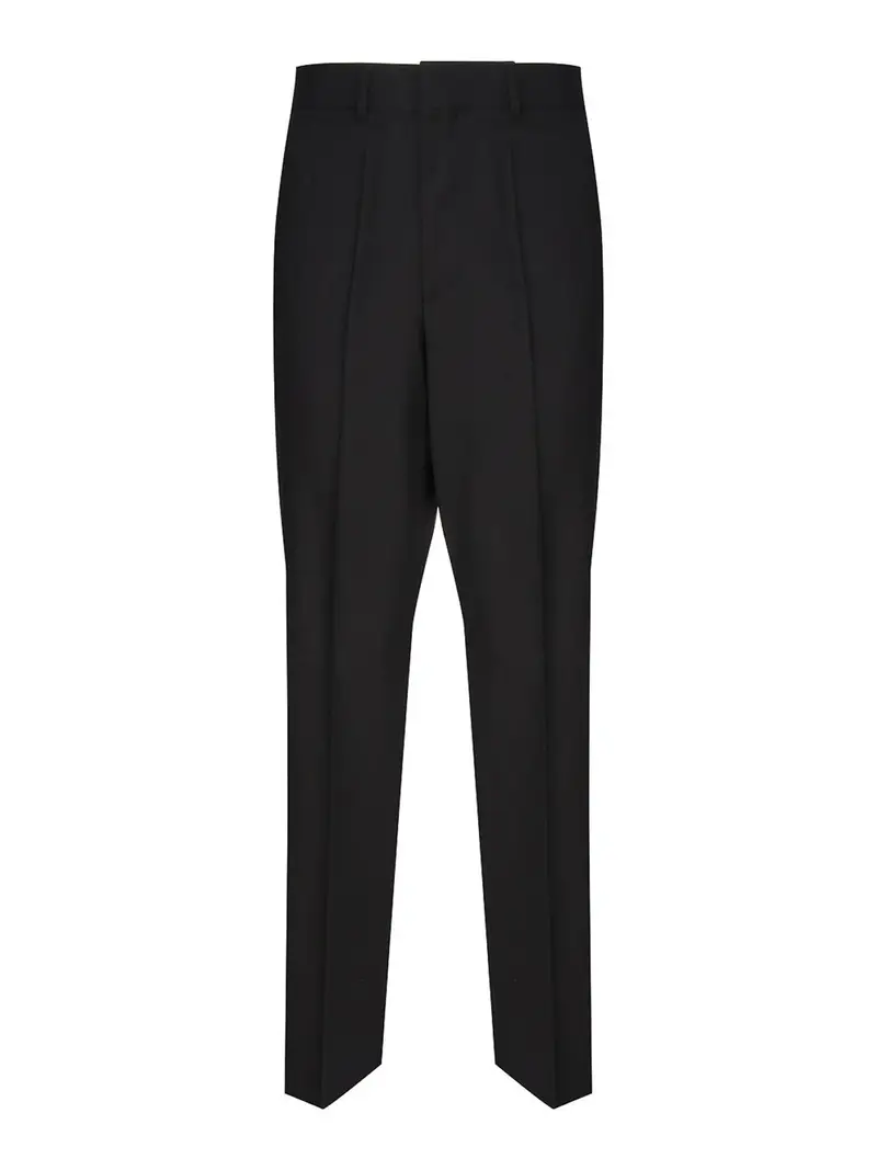 Pantaloni sartoriali a vita media Nero