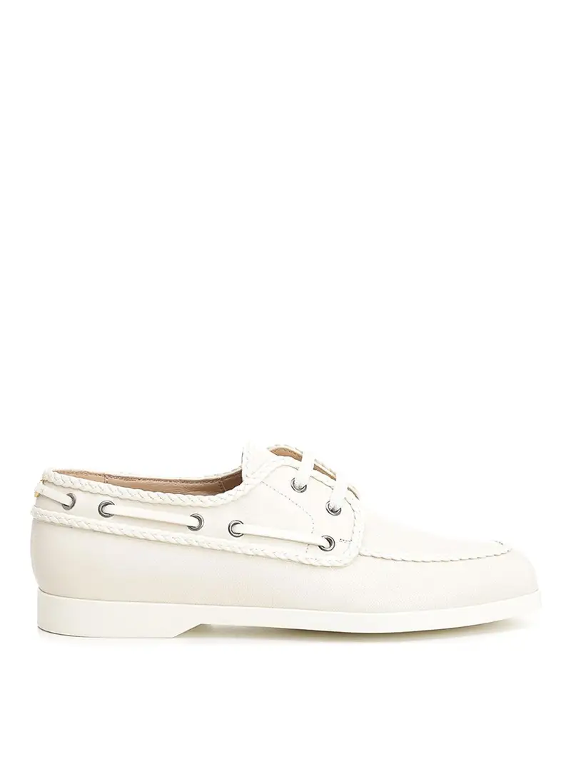 Pocaperla in pelle bianca in avorio Bianco