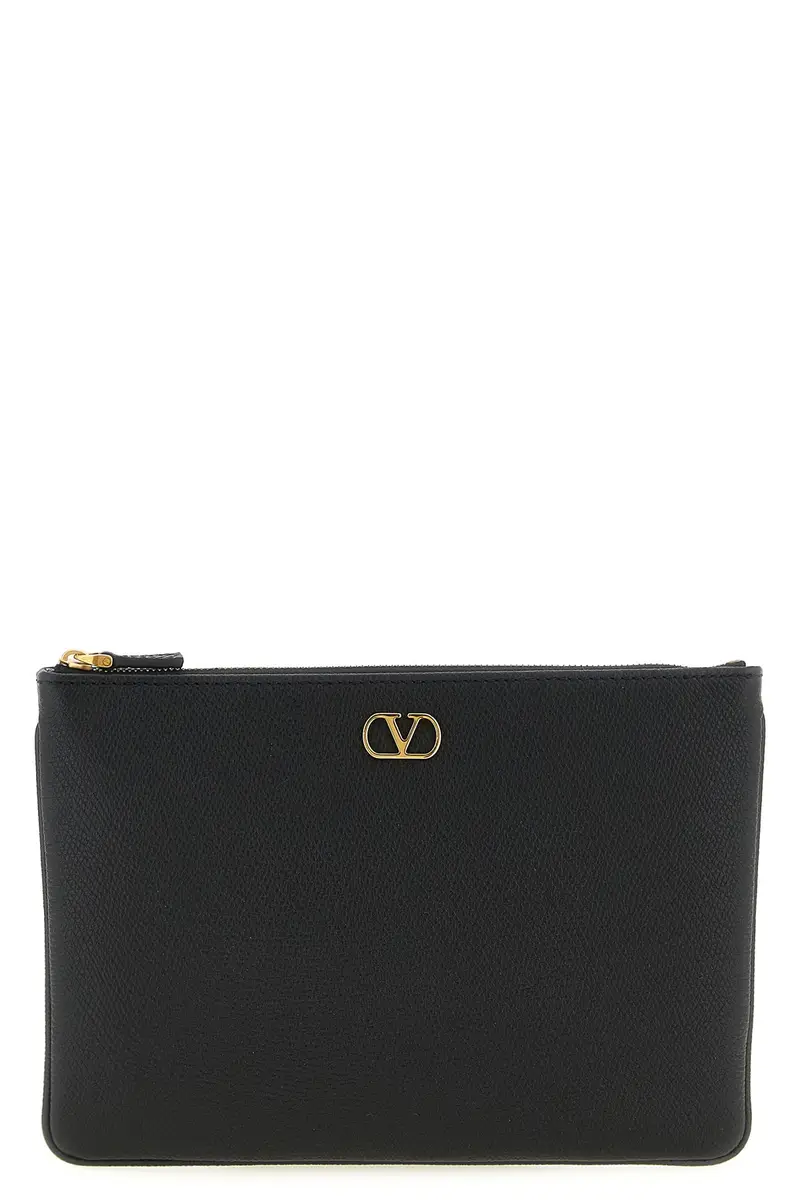 Pochette Valentino Garavani Vlogo Media Nero