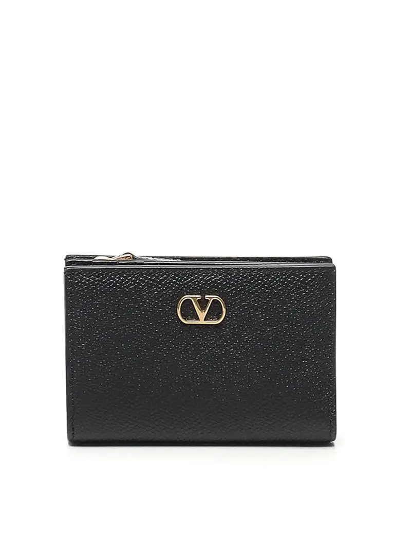 Portafoglio Con Logo Nero