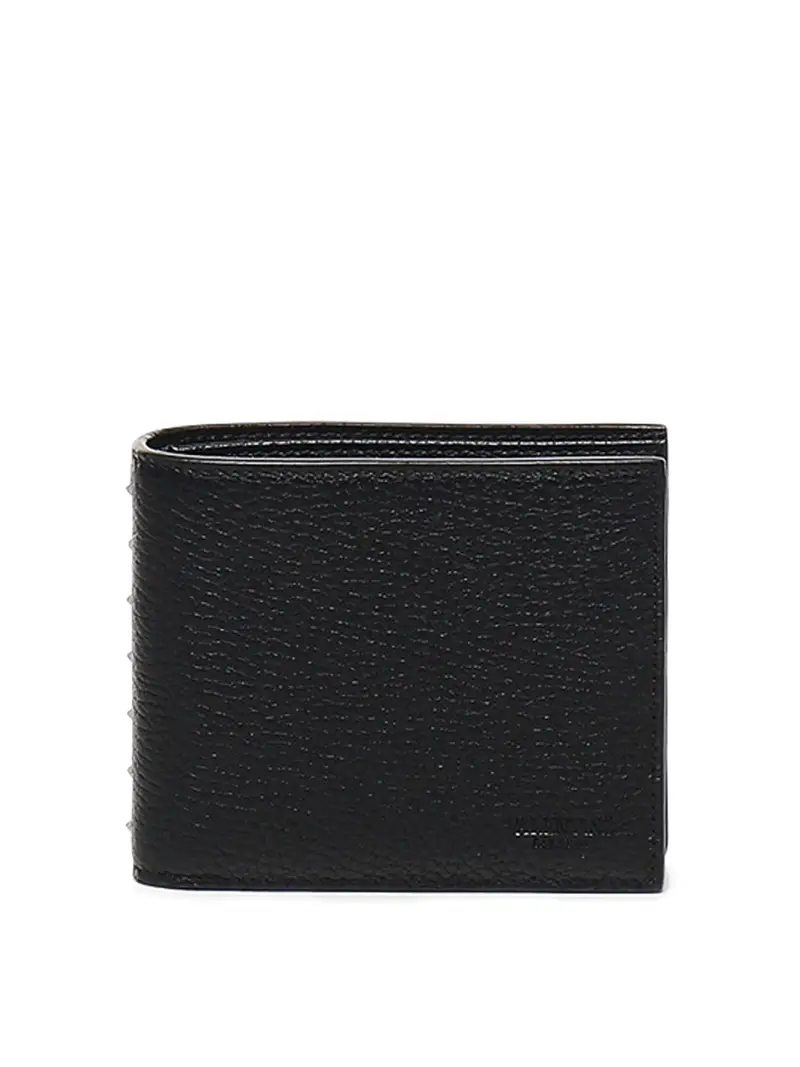 Portafoglio in pelle Rockstud Nero