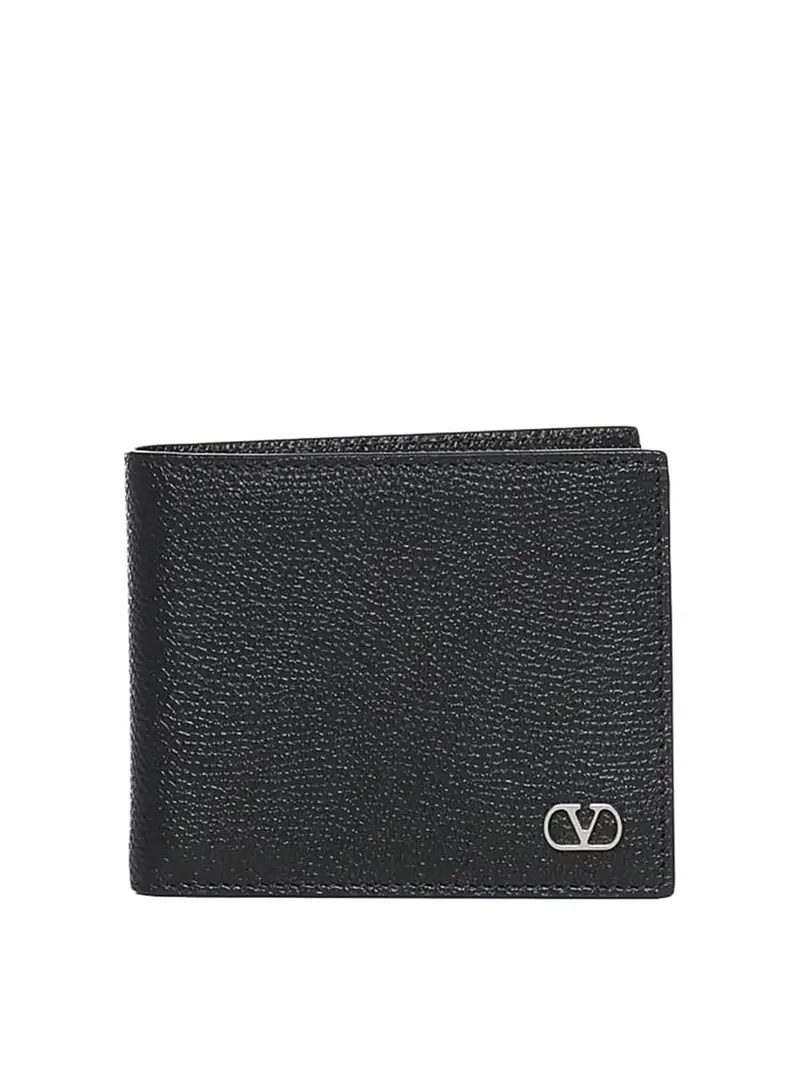 Portafoglio logato Nero