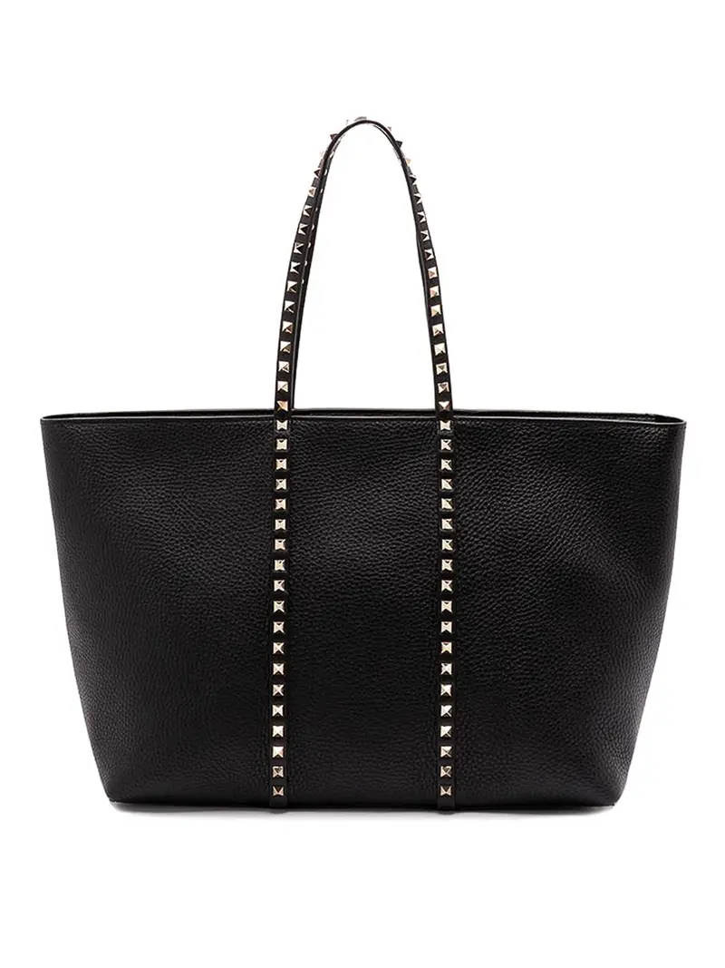 `Rockstud` tote Nero