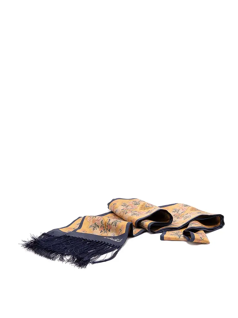 Sciarpa Apres Lhiver Vaso Con Frange Multicolore