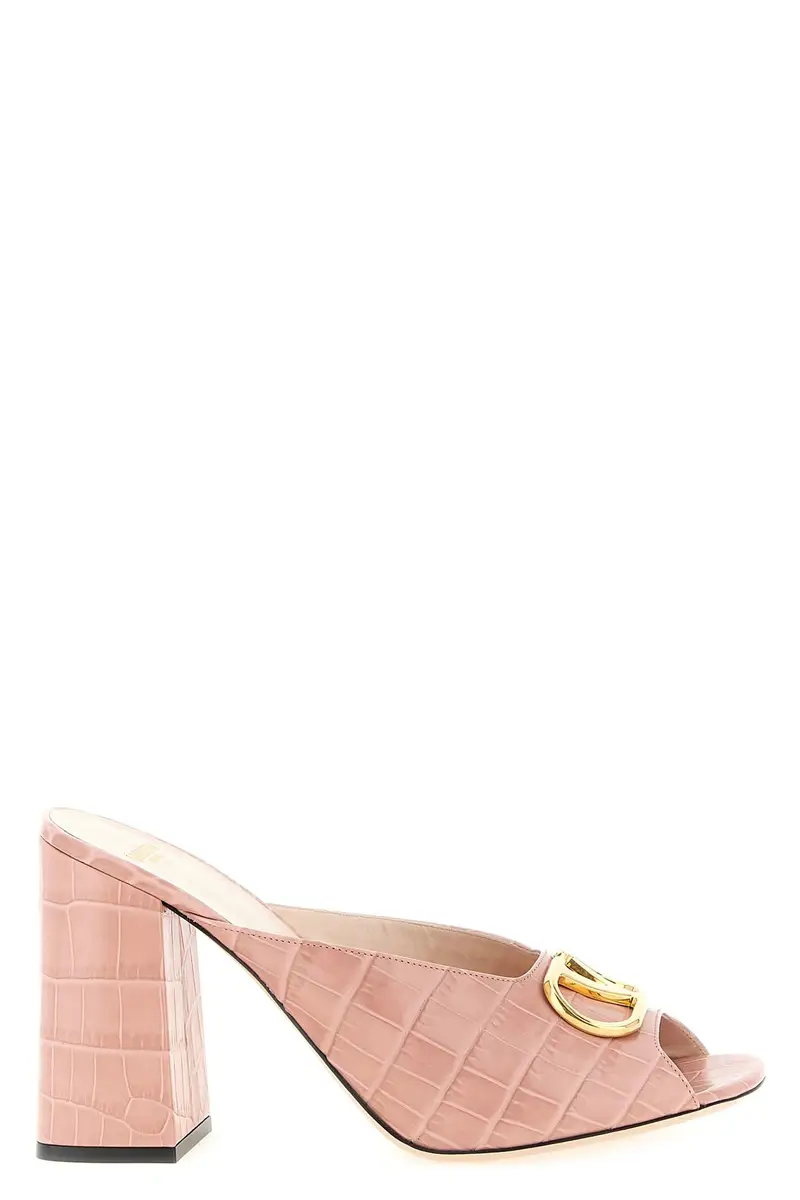Slide Valentino Garavani Vlogo Signature Rosa