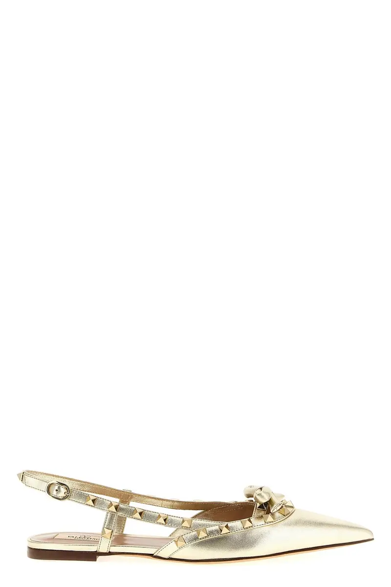 Slingback Valentino Garavani 'Rockstud' Oro