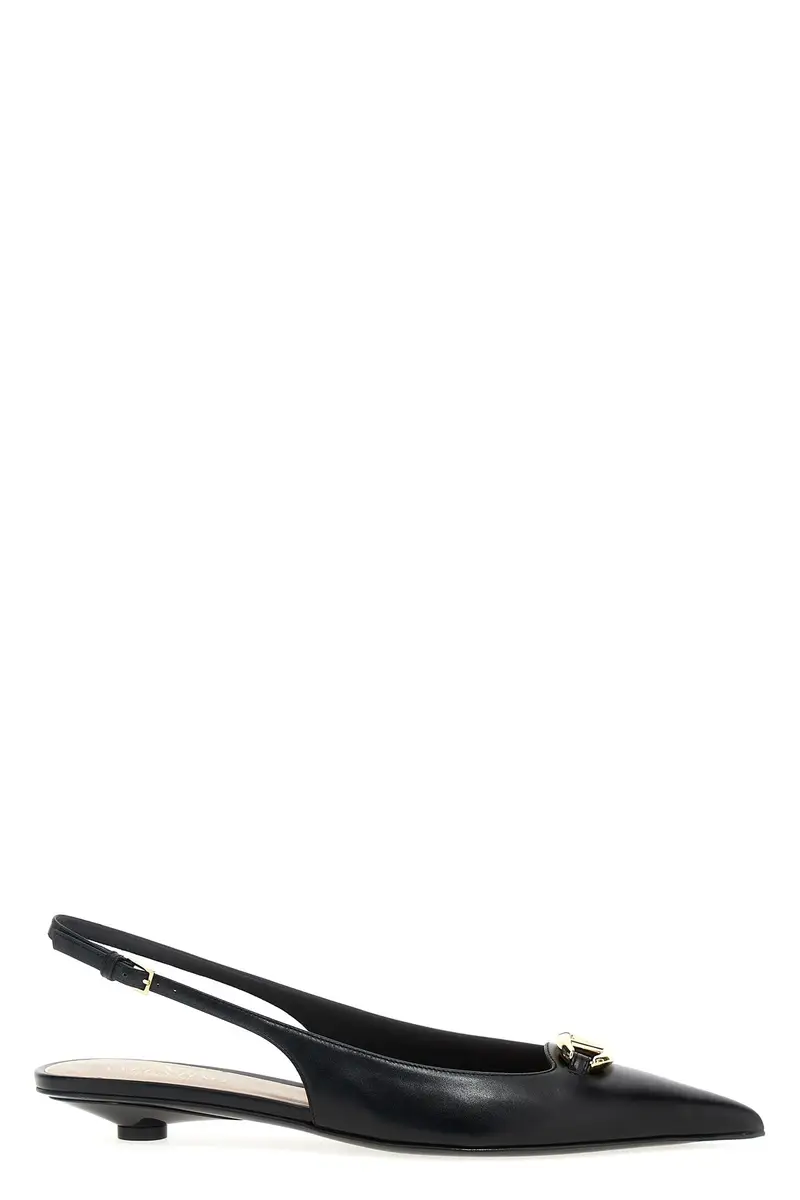 Slingback Valentino Garavani Vlogo Nero