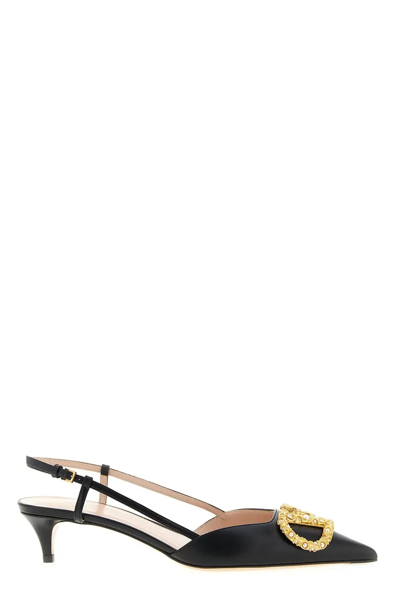 Slingback Valentino Garavani Vlogo Signature Nero