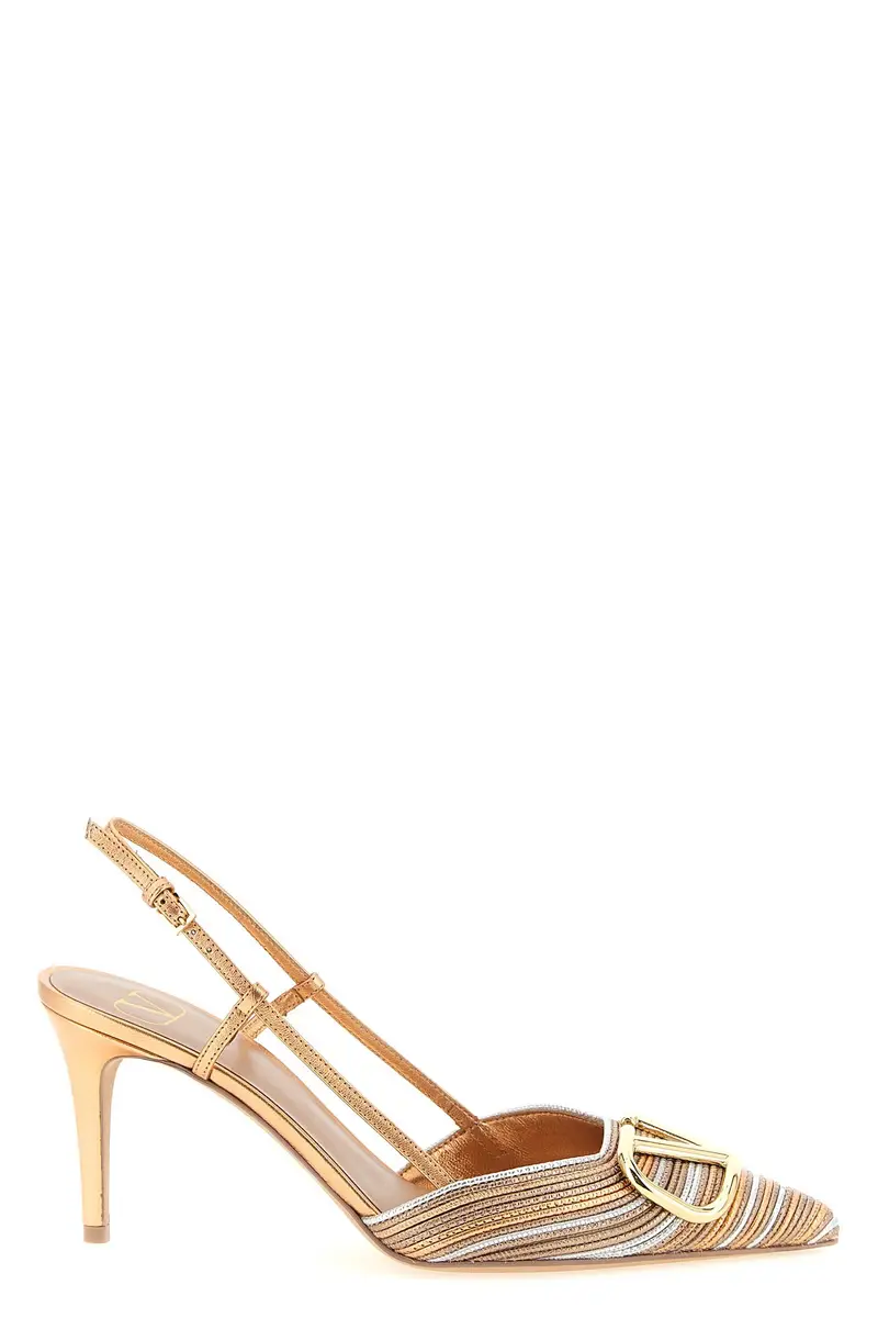 Slingback Valentino Garavani Vlogo Signature Rosa