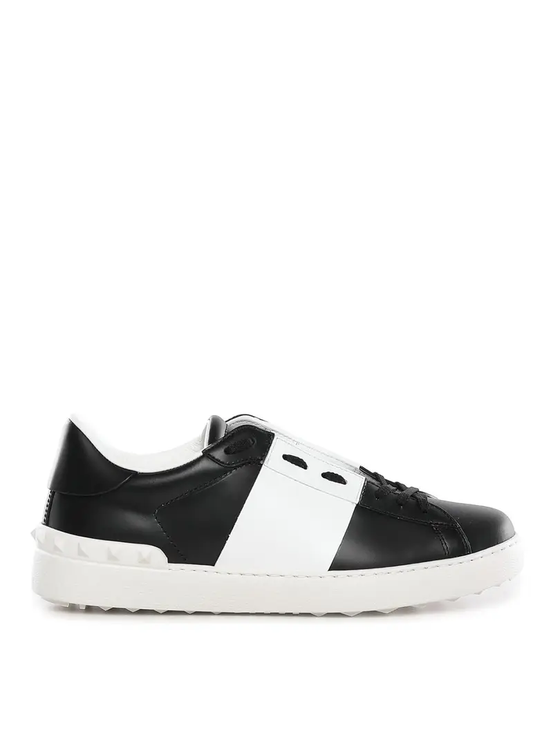 Sneaker Open Toe In Vitello Nero