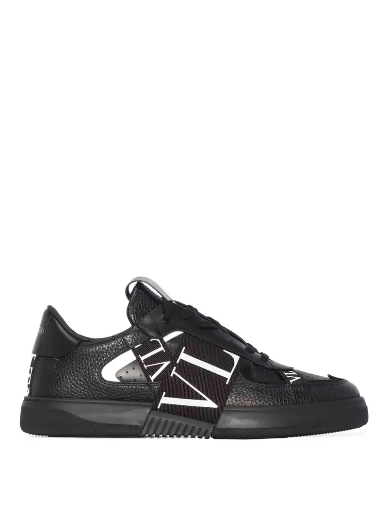 Sneakers in pelle Nero