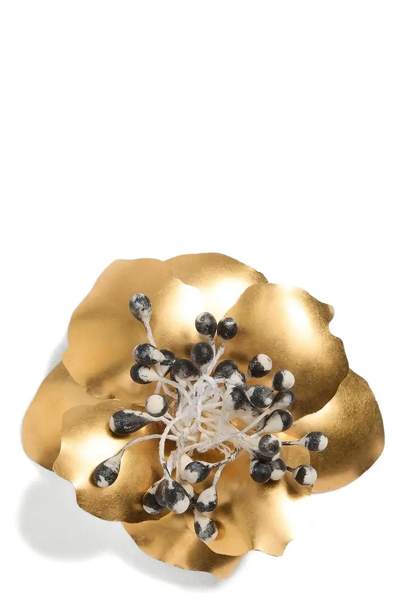 Spilla Piccola 'Fleur Lumineuse' Oro